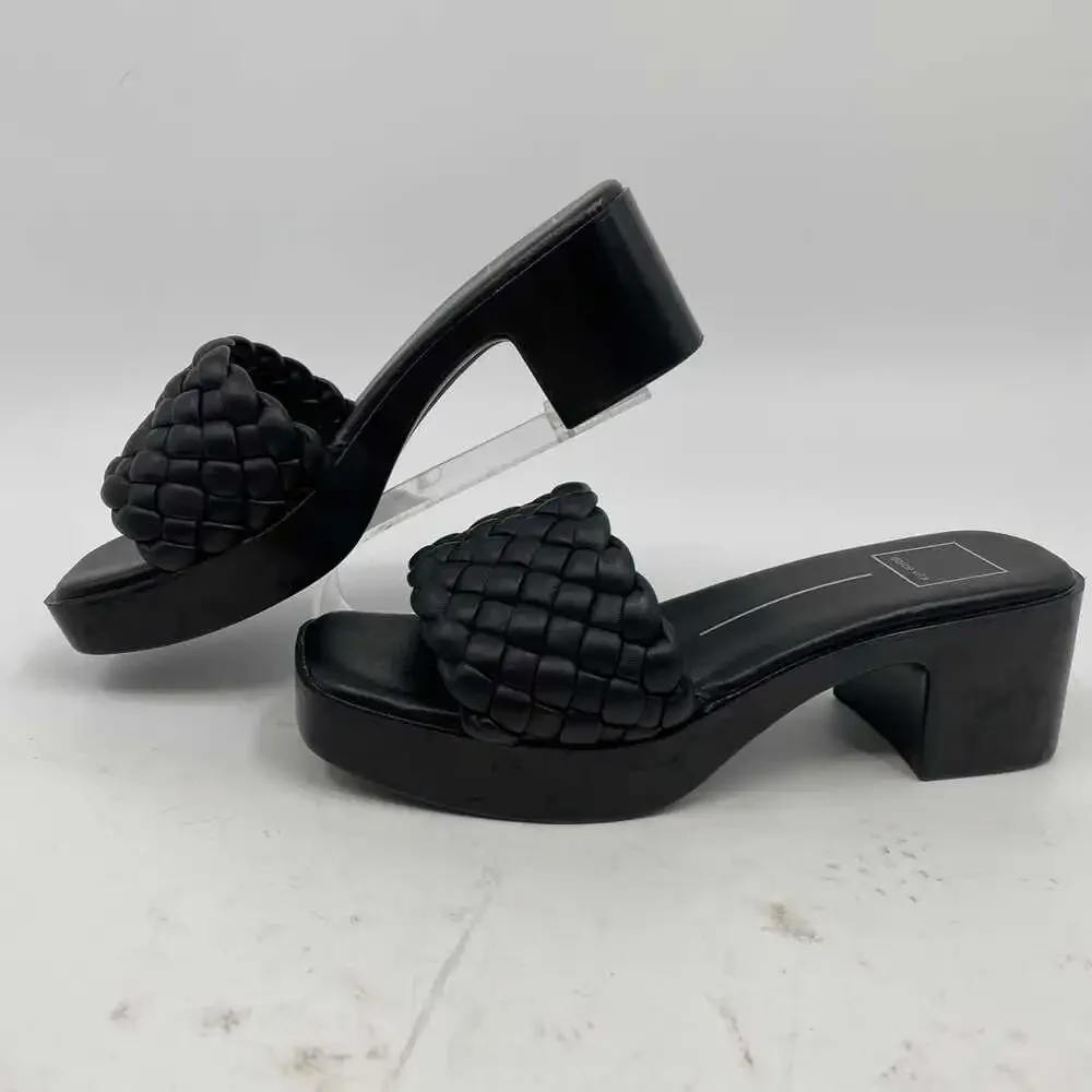 Dolce Vita Black Woven Slip-On Platform Sandals | Women’s US8 - Picture 2 of 13